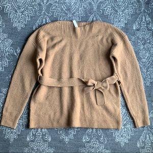 Madewell Boatneck Tie-Waist Pullover Sweater M